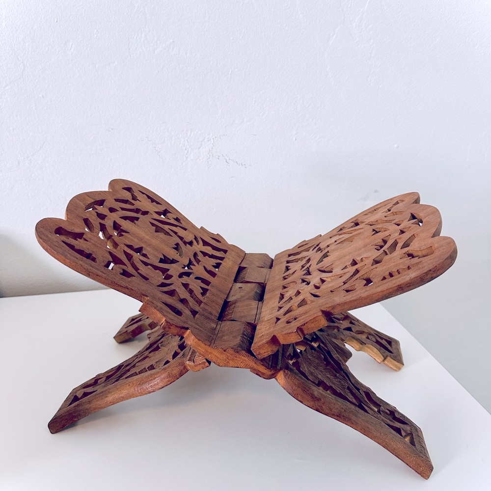 Handcrafted Wooden Display Stand